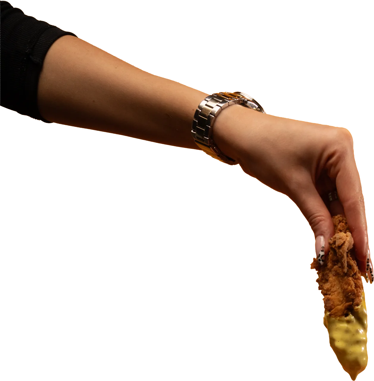 Eine Hand mit einem Bite